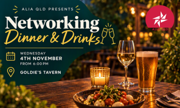 ALIA QLD Presents: Networking Dinner & Drinks